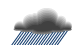 Rain; not as warm
